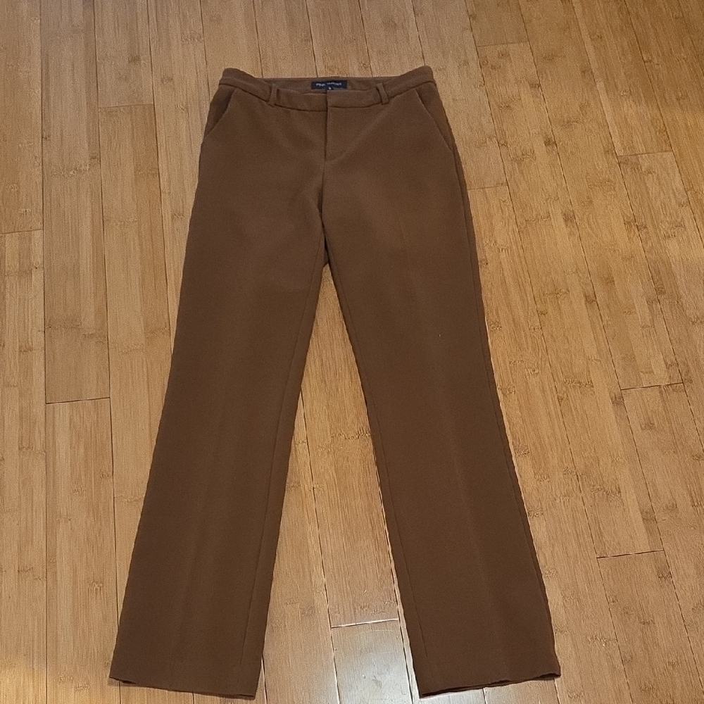 Pink Tartan Women's Brown Dress Pants